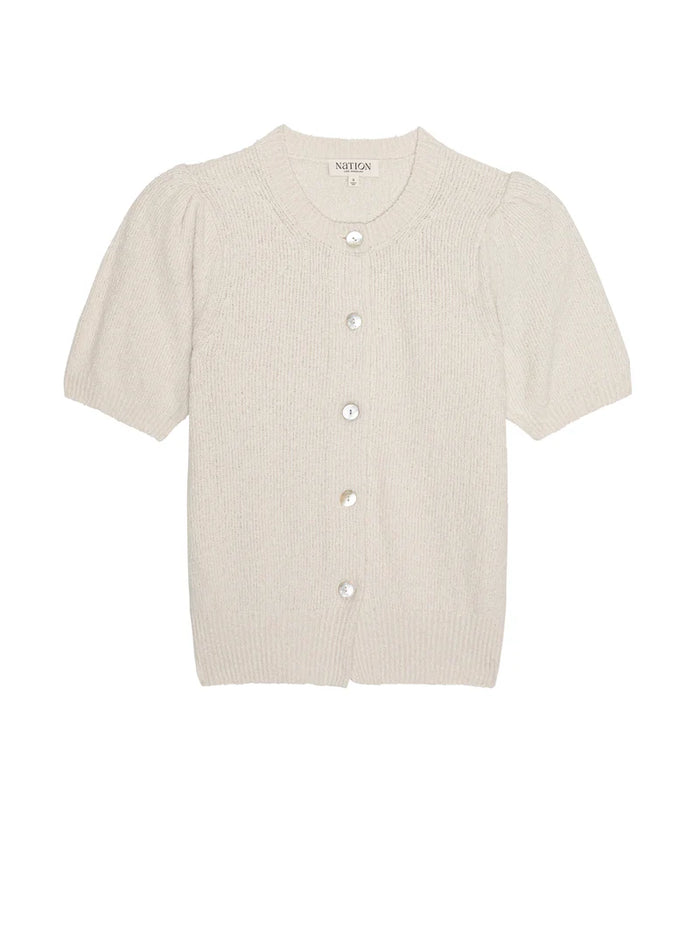 NATION LTD Tank Anne Marie Cardigan, Porcelain Soho-Boutique