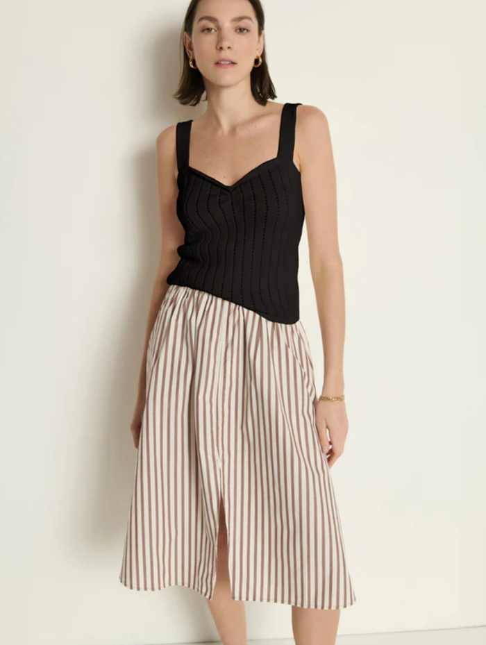 NATION LTD Tank Cali Sweater Tank, Jet Black Soho-Boutique