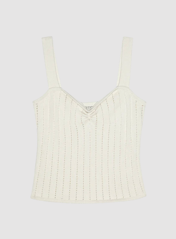 NATION LTD Tank Cali Sweater Tank, Porcelain Soho-Boutique