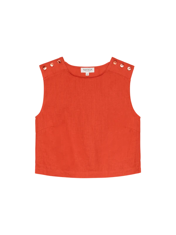 NATION LTD Tank Cara Tank, Aurora Red Soho-Boutique
