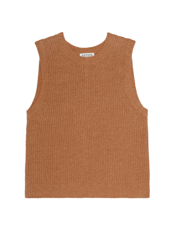 NATION LTD Tank Jacqueline Tank, Mocha Soho-Boutique
