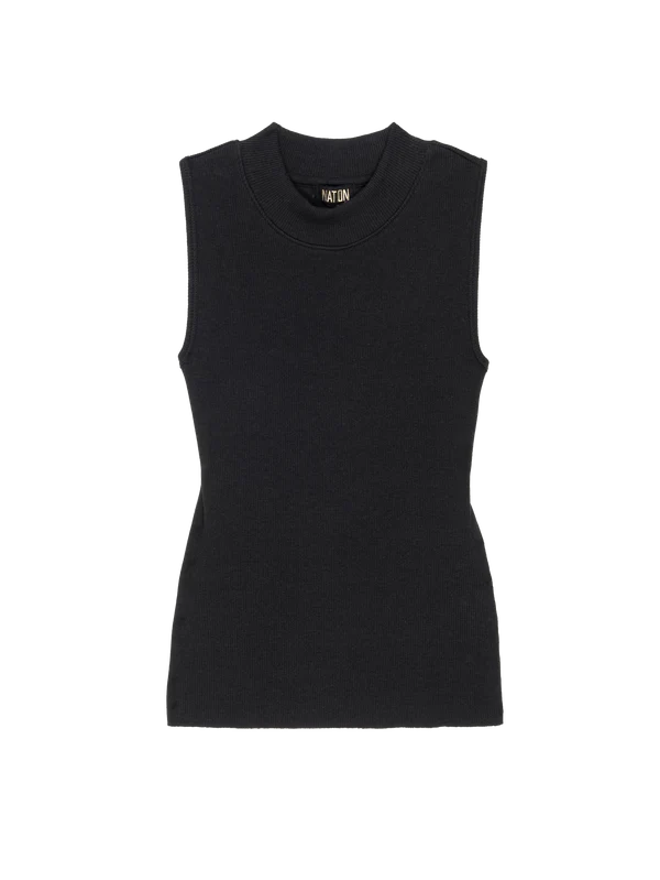 NATION LTD Tank Joan Tank, Jet Black Soho-Boutique