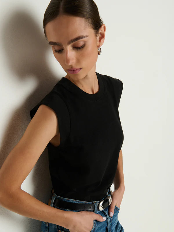 NATION LTD Tank Patti Muscle Tank, Jet Black Soho-Boutique