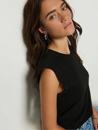 NATION LTD Tank Patti Muscle Tank, Jet Black Soho-Boutique