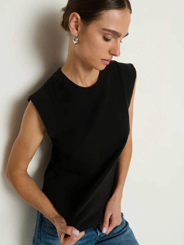 NATION LTD Tank Patti Muscle Tank, Jet Black Soho-Boutique