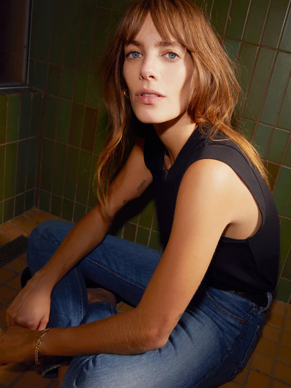 NATION LTD Tank Patti Muscle Tank, Jet Black Soho-Boutique