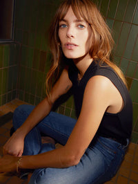 NATION LTD Tank Patti Muscle Tank, Jet Black Soho-Boutique