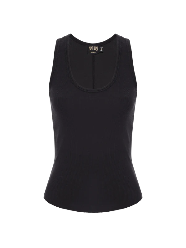 NATION LTD Tank Stella Tank, Jet Black Soho-Boutique