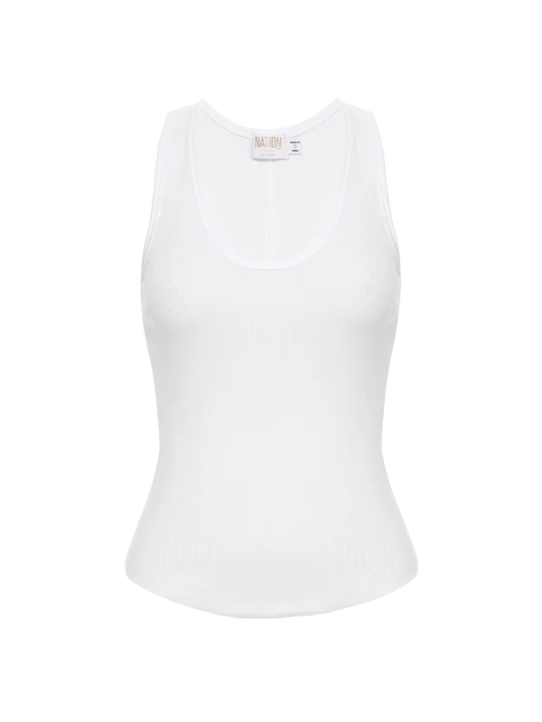 NATION LTD Tank Stella Tank, White Soho-Boutique