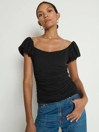 NATION LTD Top Angelica Top, Jet Black Soho-Boutique