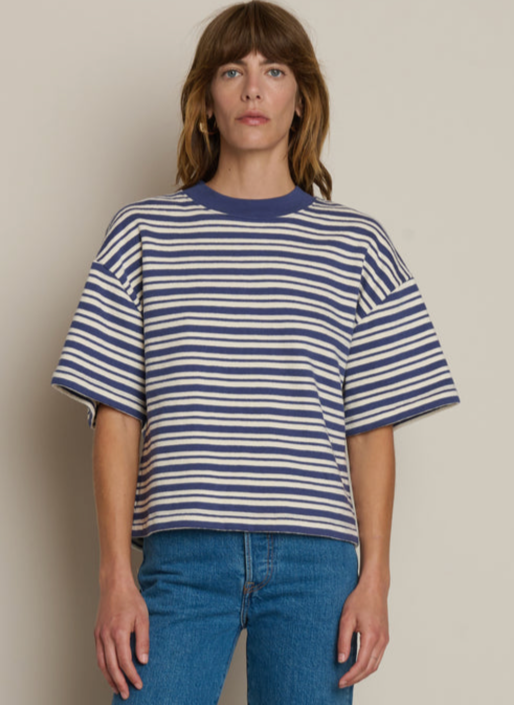 NATION LTD Top Gio Sweatshirt, Tossed Stripe Soho-Boutique