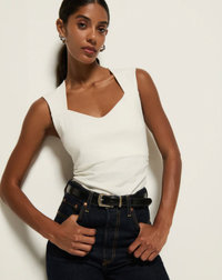 NATION LTD Top Haven Tee, Porcelain Soho-Boutique