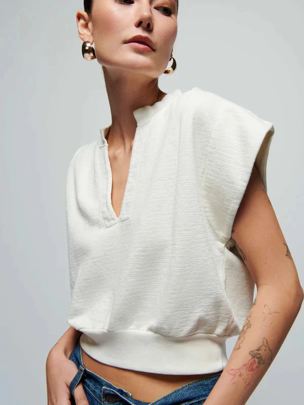 NATION LTD Top Lenon Top, Porcelain Soho-Boutique