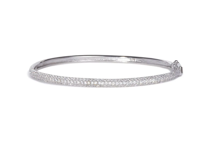 Nickho Rey Bracelet Malibu Bangle, White RHDM/White Soho-Boutique