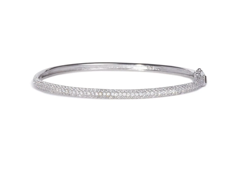 Nickho Rey Bracelet Malibu Bangle, White RHDM/White Soho-Boutique
