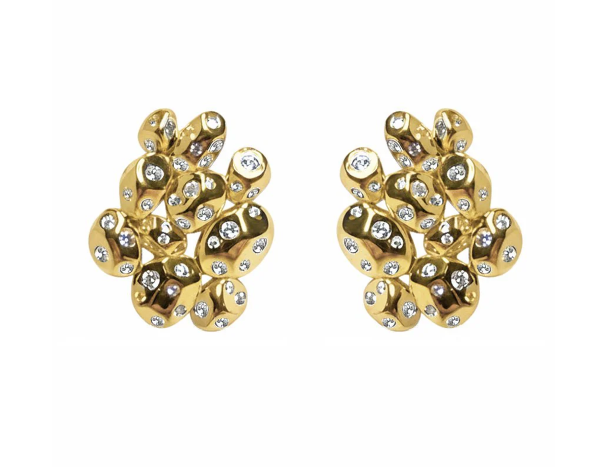 Nickho Rey Earrings Picasso Earrings, Gold/White Soho-Boutique
