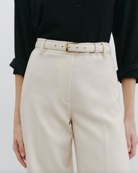 NILI LOTAN Belt Dana Belt, Ivory Gold Soho-Boutique
