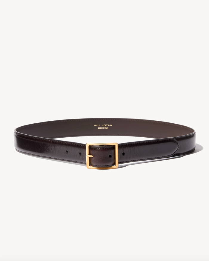 NILI LOTAN Belt Gabrielle Belt, Espresso Soho-Boutique