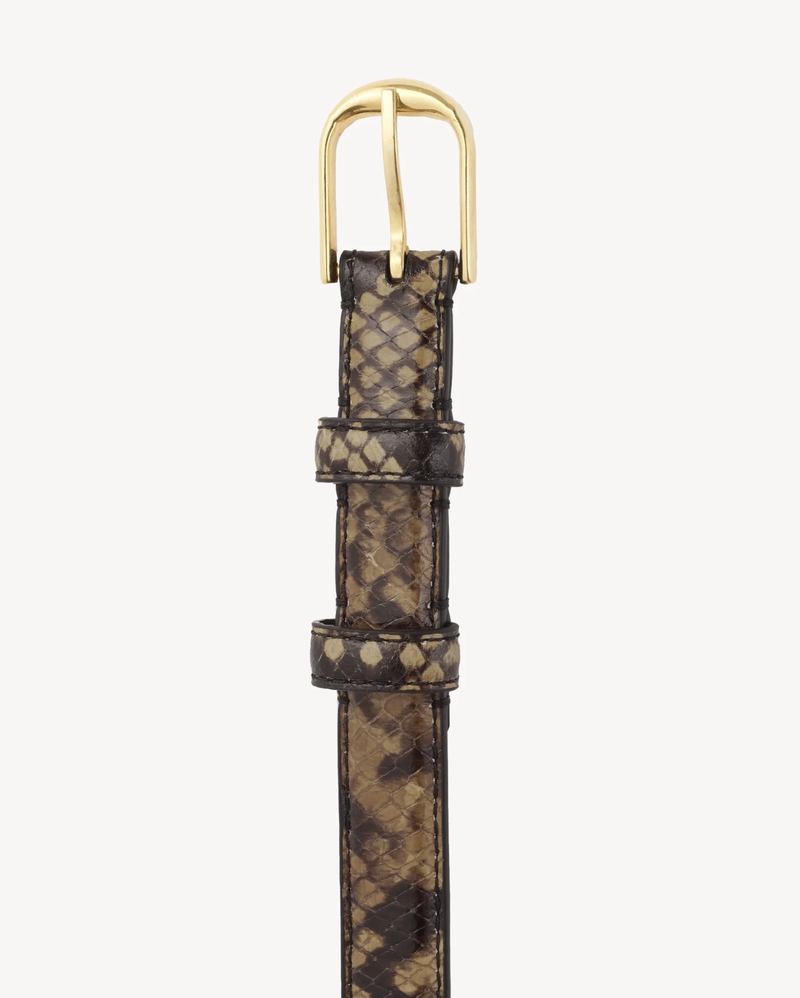 NILI LOTAN Belt Jane Belt, Brown Snakeskin Soho-Boutique