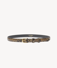 NILI LOTAN Belt Jane Belt, Brown Snakeskin Soho-Boutique