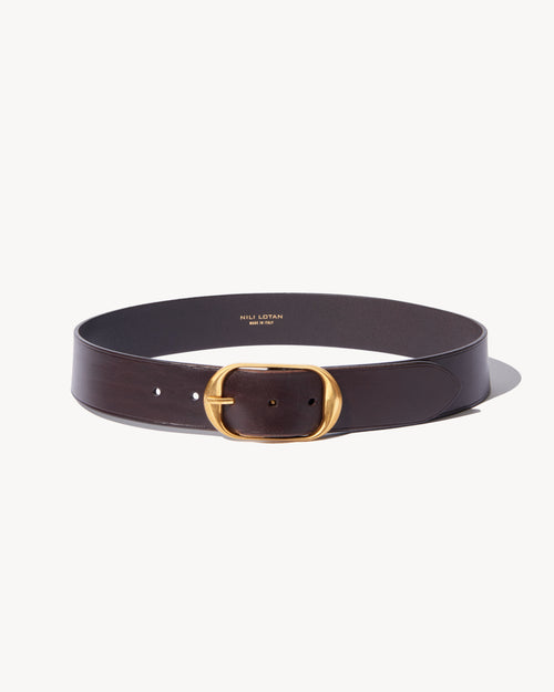 NILI LOTAN Belt Nili Belt, Dark Brown Soho-Boutique