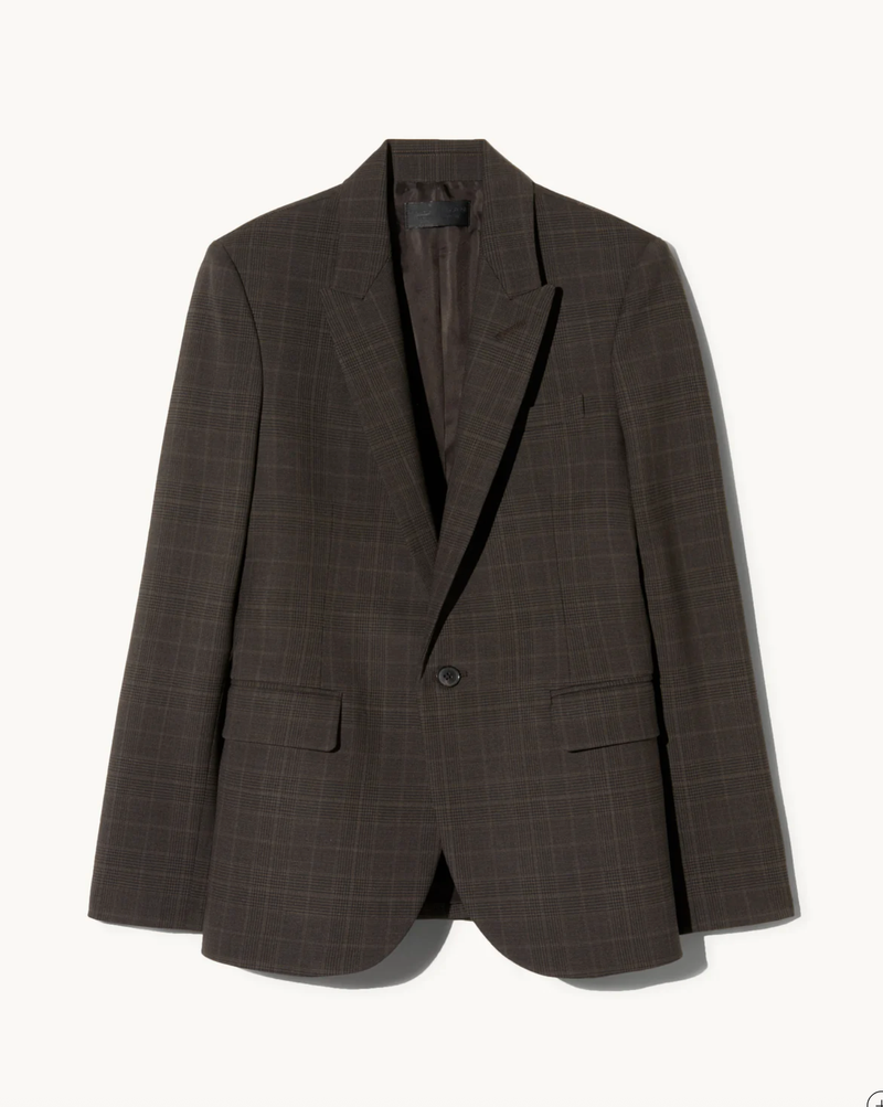 NILI LOTAN Blazer Diane Blazer, Cigar Plaid Soho-Boutique