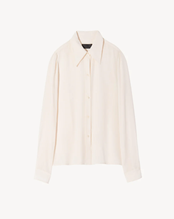 NILI LOTAN Blouse Simone Shirt, Ivory Soho-Boutique