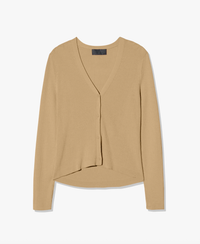 NILI LOTAN Cardigan Nari Silk Cardigan, Camel Soho-Boutique