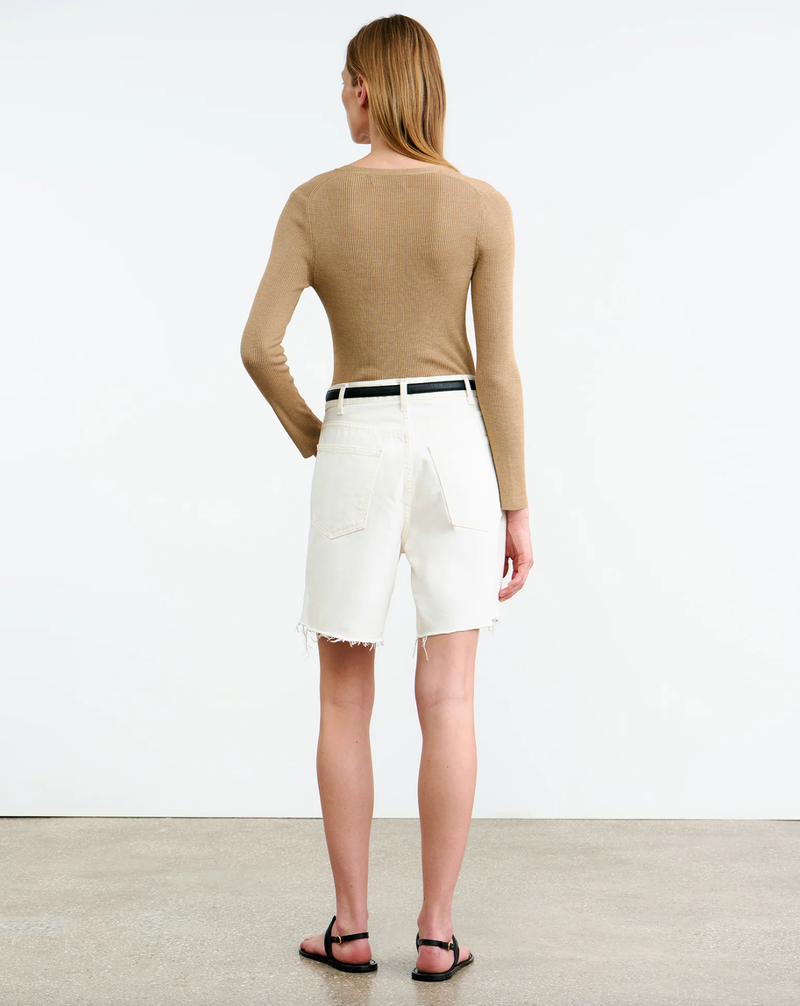 NILI LOTAN Cardigan Nari Silk Cardigan, Camel Soho-Boutique