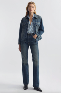 NILI LOTAN Coats & Jacket Marian Denim Jacket, Simon Wash Soho-Boutique