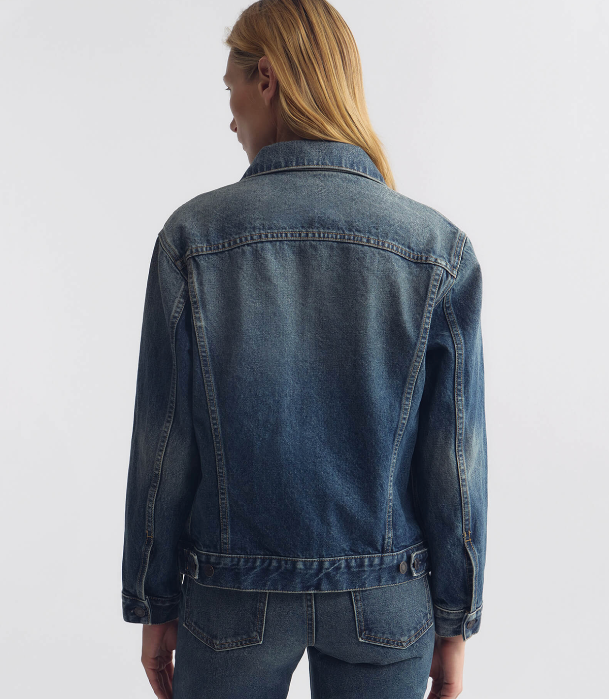 NILI LOTAN Coats & Jacket Marian Denim Jacket, Simon Wash Soho-Boutique