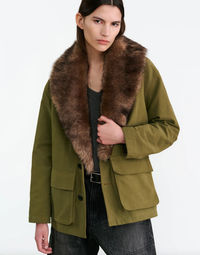 NILI LOTAN Coats & Jackets Ronay Parka, Olive Green Soho-Boutique