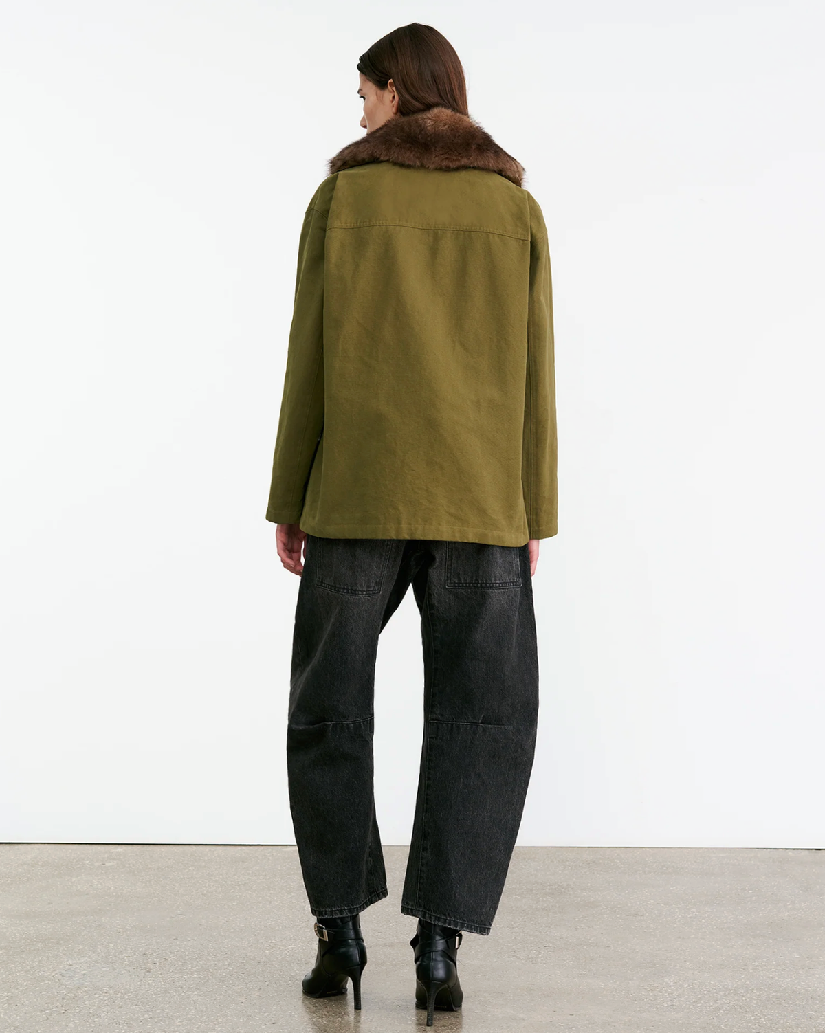 NILI LOTAN Coats & Jackets Ronay Parka, Olive Green Soho-Boutique