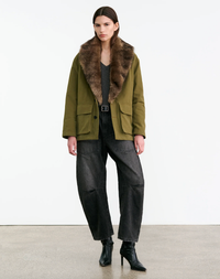 NILI LOTAN Coats & Jackets Ronay Parka, Olive Green Soho-Boutique