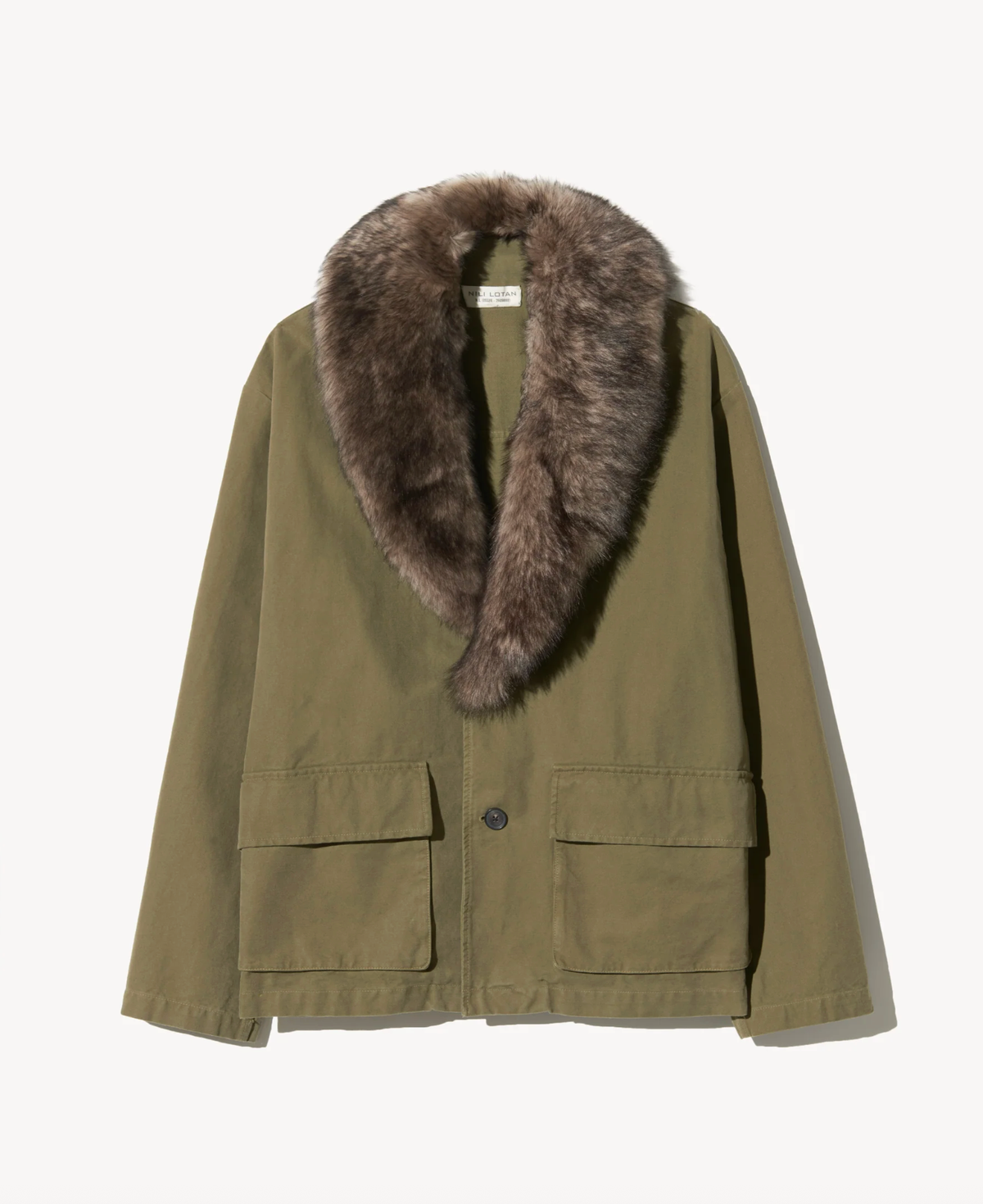 NILI LOTAN Coats & Jackets Ronay Parka, Olive Green Soho-Boutique