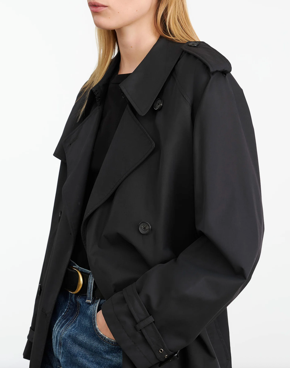 NILI LOTAN Coats & Jackets Tanner Trench Coat, Black Soho-Boutique