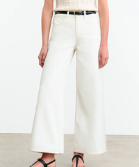 NILI LOTAN Denim Marlene Jean, Cream Soho-Boutique
