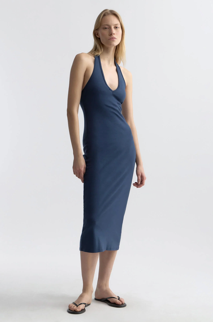 admiral blue dress Buy BUTTON FRONT YOKE DRESS