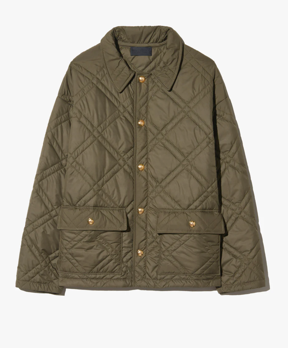 NILI LOTAN Jacket Helah Quilted Parka, Army Green Soho-Boutique
