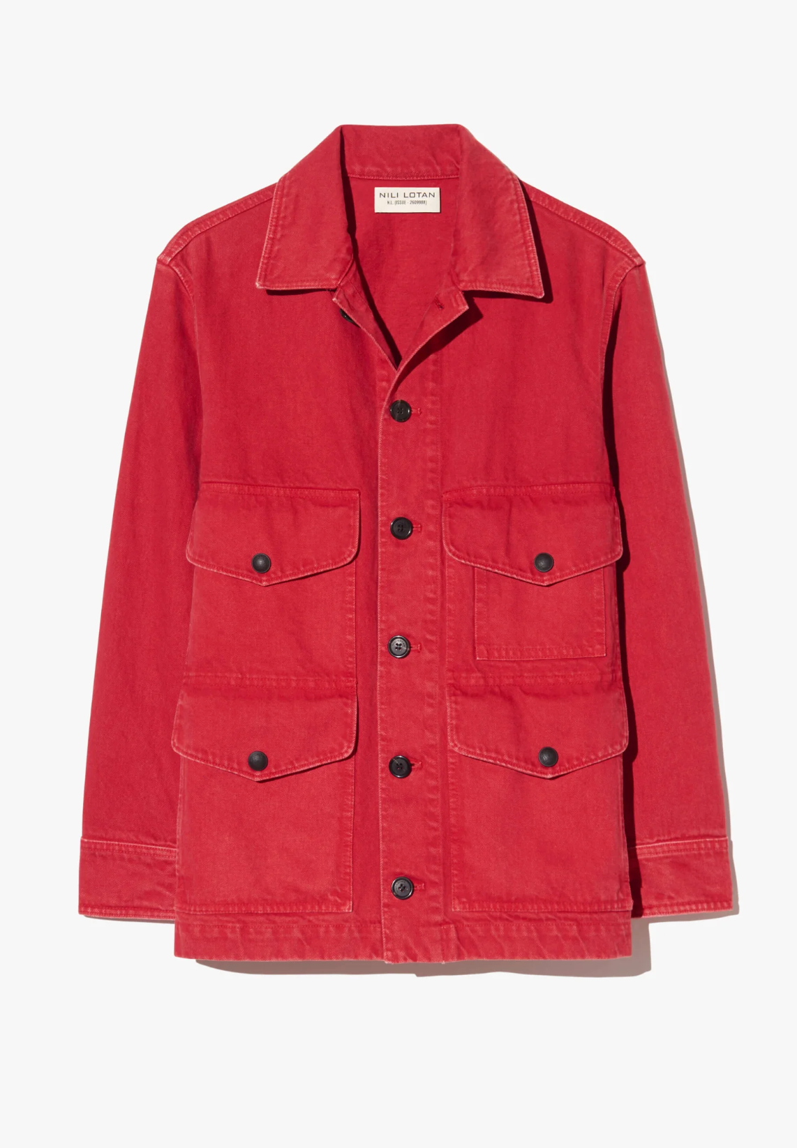 NILI LOTAN Jacket Leroy Cotton Jacket, Scarlet Soho-Boutique