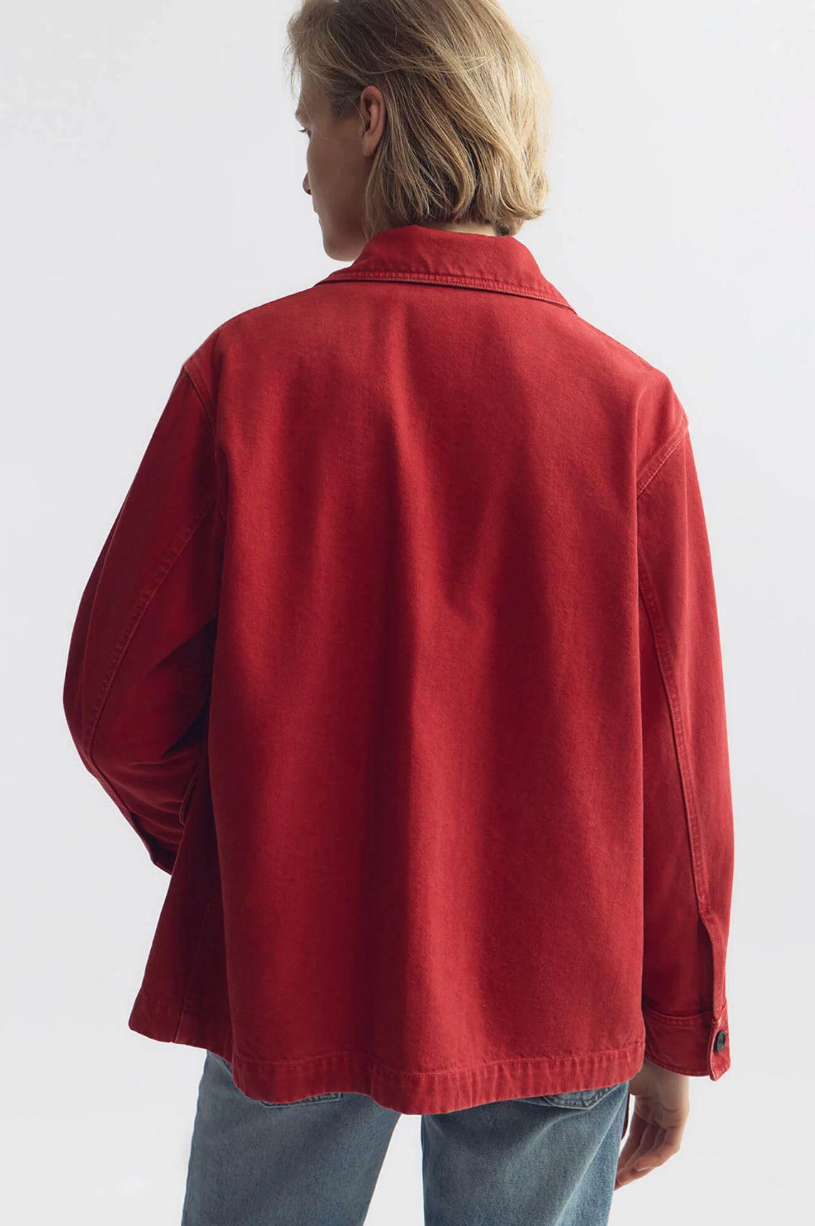 NILI LOTAN Jacket Leroy Cotton Jacket, Scarlet Soho-Boutique