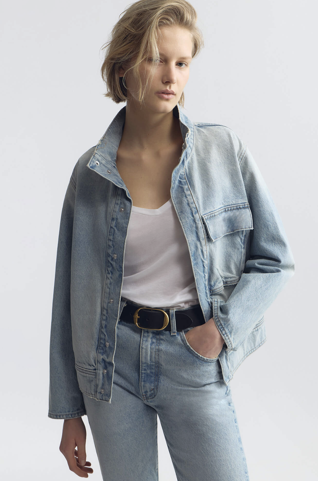 NILI LOTAN Jacket Marilou Denim Jacket, Alice Wash Soho-Boutique