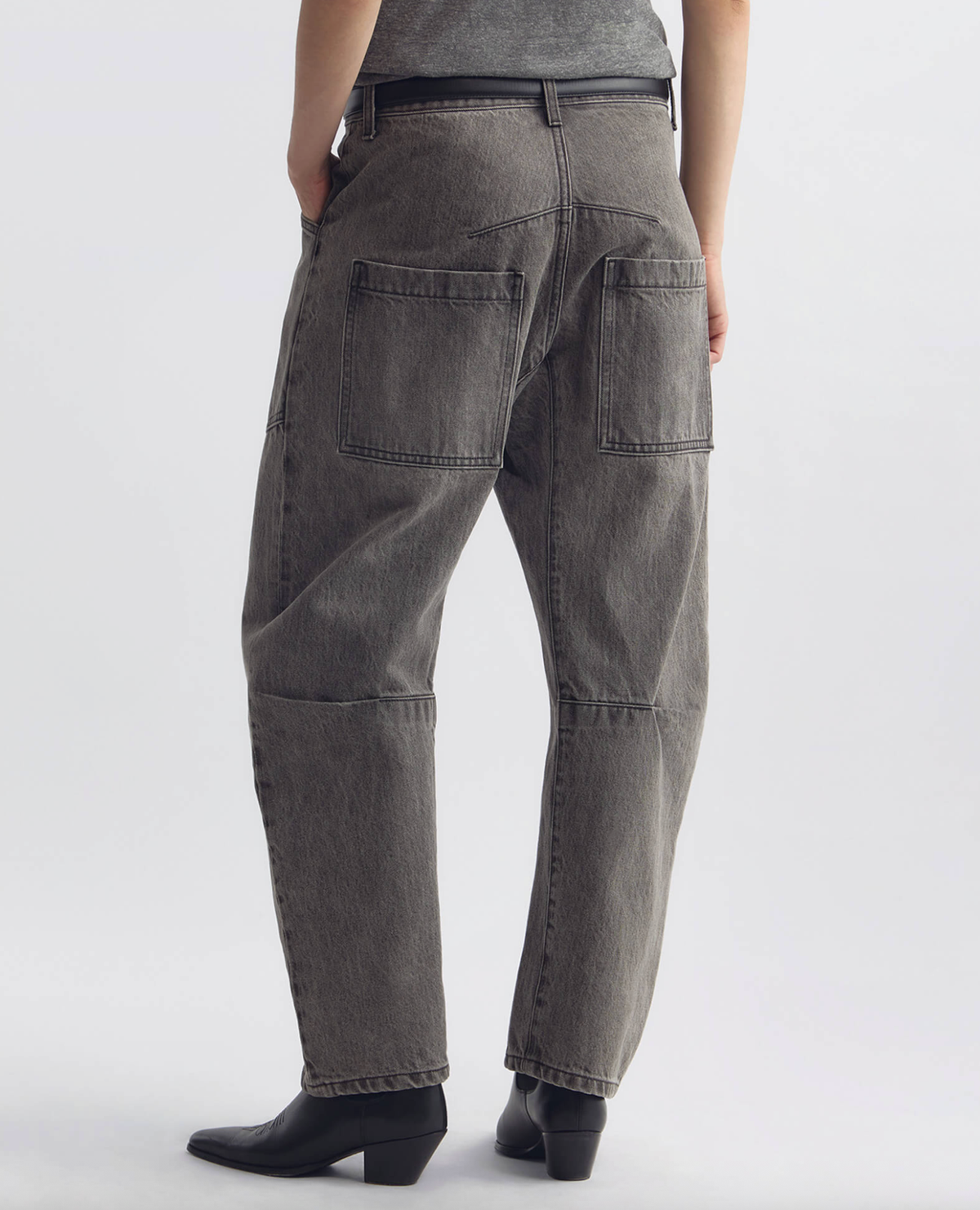 NILI LOTAN Jeans Shon Jean, Ash Grey Wash Soho-Boutique