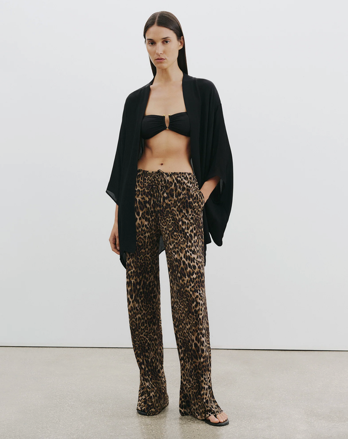 NILI LOTAN Pant Adriel Pant, Vintage Leopard Print Soho-Boutique