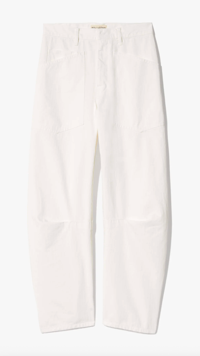 NILI LOTAN Pant Shon Cotton Pant, Vintage White Soho-Boutique