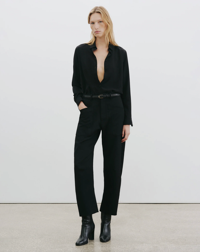 NILI LOTAN Pant Shon Wool Pant, Black Soho-Boutique