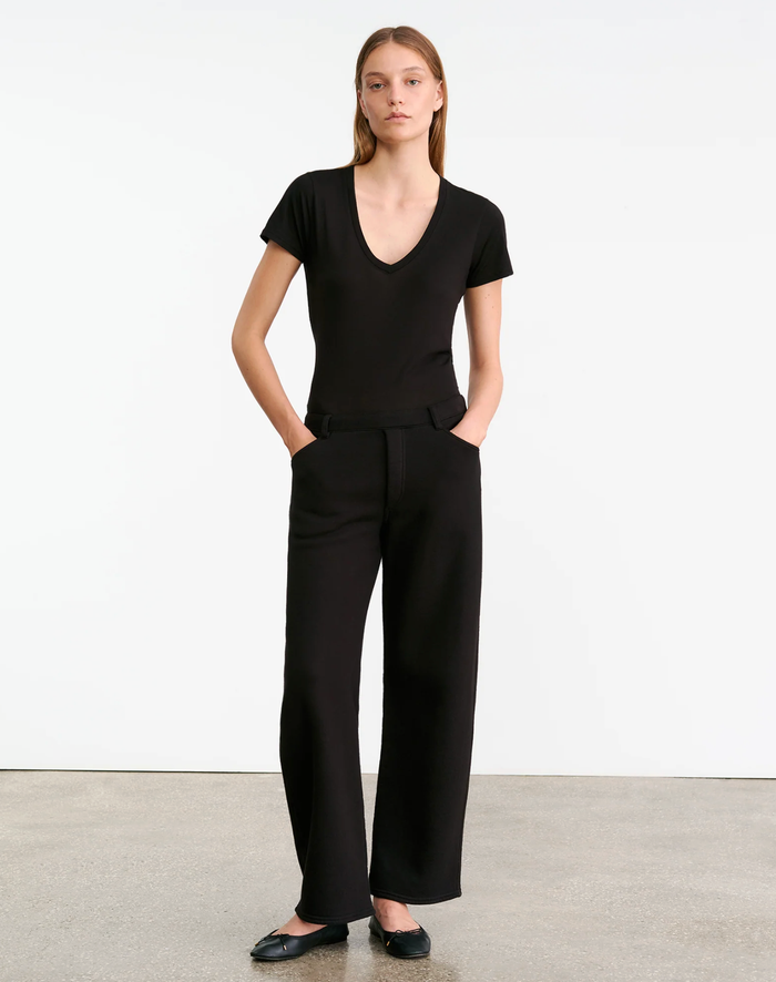 NILI LOTAN Pant Tribeca Sweatpant, Black Soho-Boutique