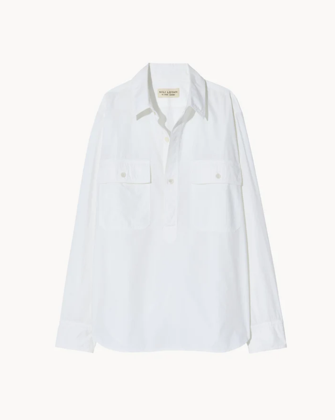 NILI LOTAN Shirt Shae Shirt, White Soho-Boutique