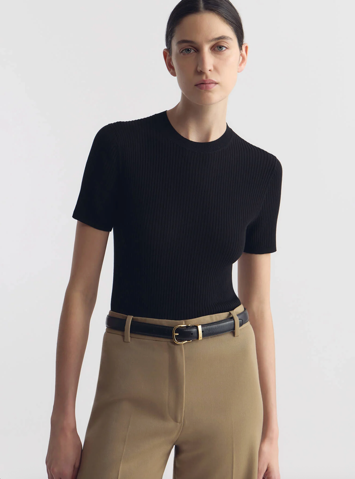 NILI LOTAN Sweater Dorset Sweater, Black Soho-Boutique