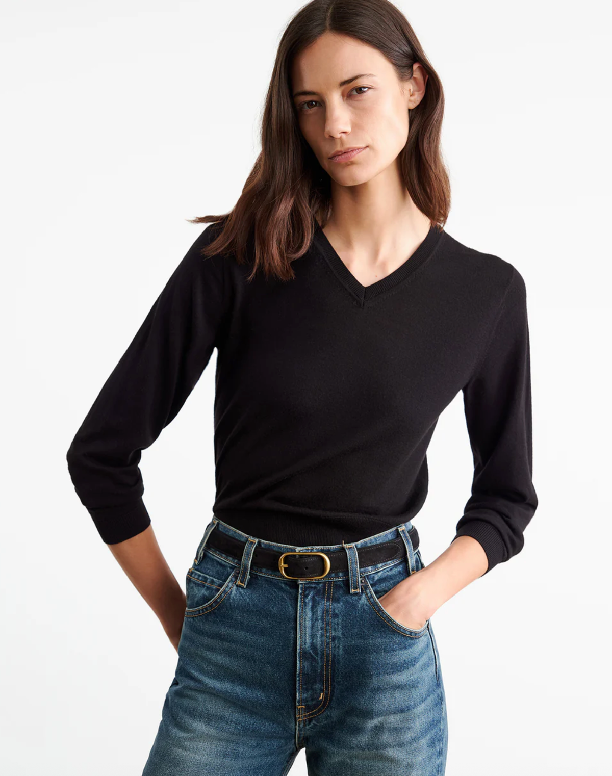 NILI LOTAN Sweater Janah Sweater, Black Soho-Boutique